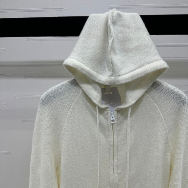 DIOR HOODED LONG-SLEEVE CARDIGAN 274929