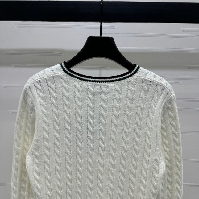 DIOR V-NECK PULLOVER SWEATER 274926