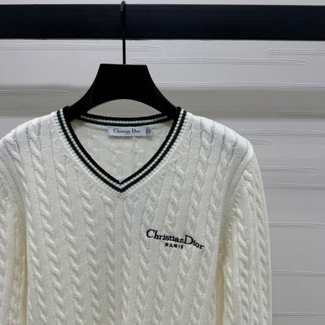 DIOR V-NECK PULLOVER SWEATER 274926