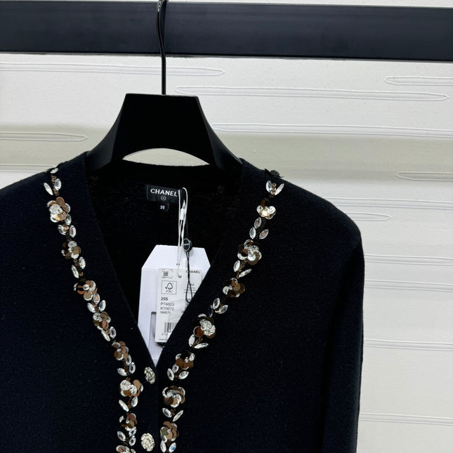 CHANEL KNIT CARDIGAN BLACK 274916