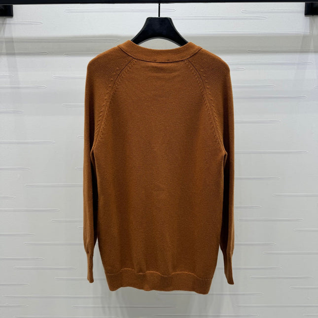 CHANEL HEAVY KNIT CARDIGAN WITH EMBELLISHED FLORAL DETAILS 274877