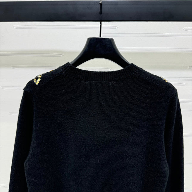 CHANEL SEQUIN CAMELLIA PULLOVER 274882