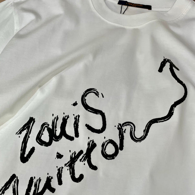 LV WHITE COTTON T-SHIRT 239588