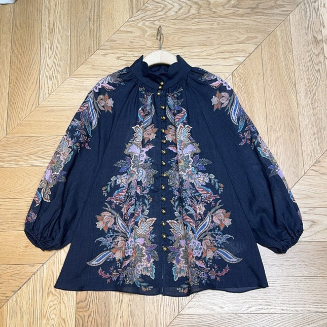 Zimmermann 25 Blouse Linen Silk 026