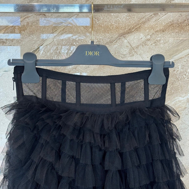 DIOR 25S MESH MAXI SKIRT STYLE 011