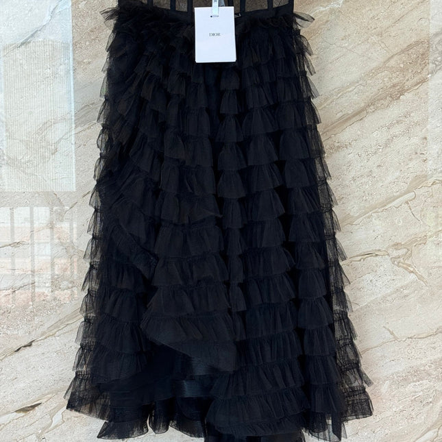 DIOR 25S MESH MAXI SKIRT STYLE 011