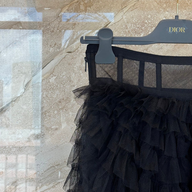 DIOR 25S MESH MAXI SKIRT STYLE 011