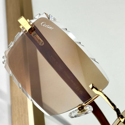 C DE PHOTOCHROMIC LENSES RECTANGULAR FRAME SUNGLASSES 556093 IN METAL