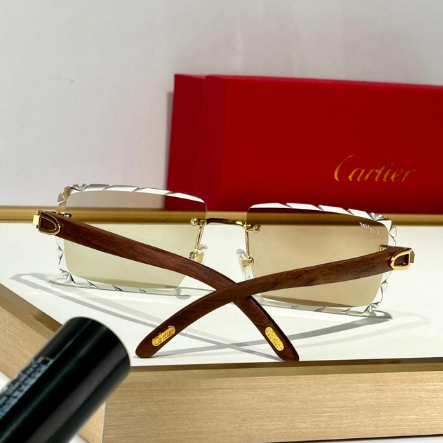 C DE PHOTOCHROMIC LENSES RECTANGULAR FRAME SUNGLASSES 556093 IN METAL