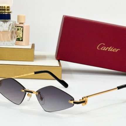 C DE RIMLESS ANGULAR FRAME SUNGLASSES CT0695 IN METAL
