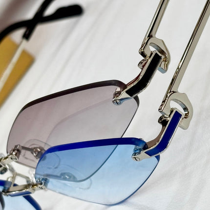 C DE RIMLESS ANGULAR FRAME SUNGLASSES CT0695 IN METAL