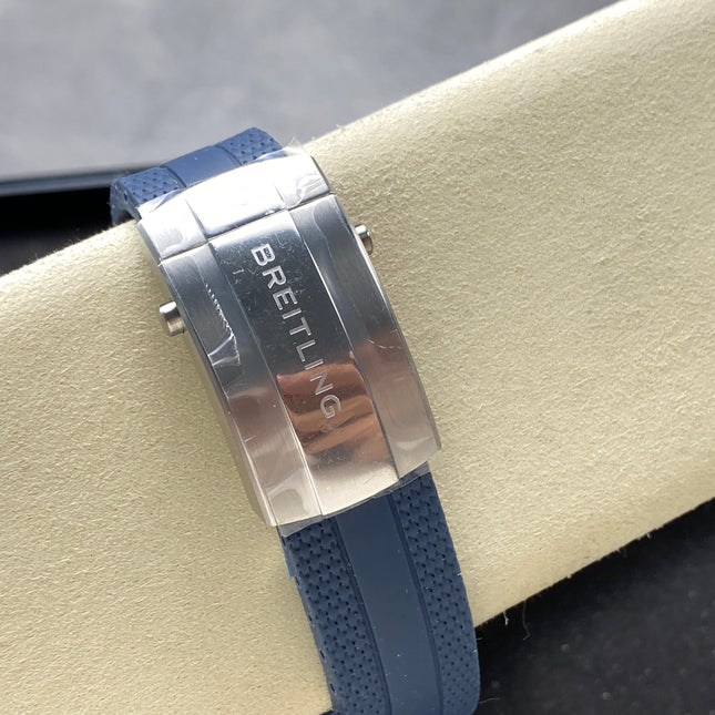 SUPEROCEAN AUTOMATIC 44 BLACK CERAMIC BEZEL BLUE RUBBER STRAP