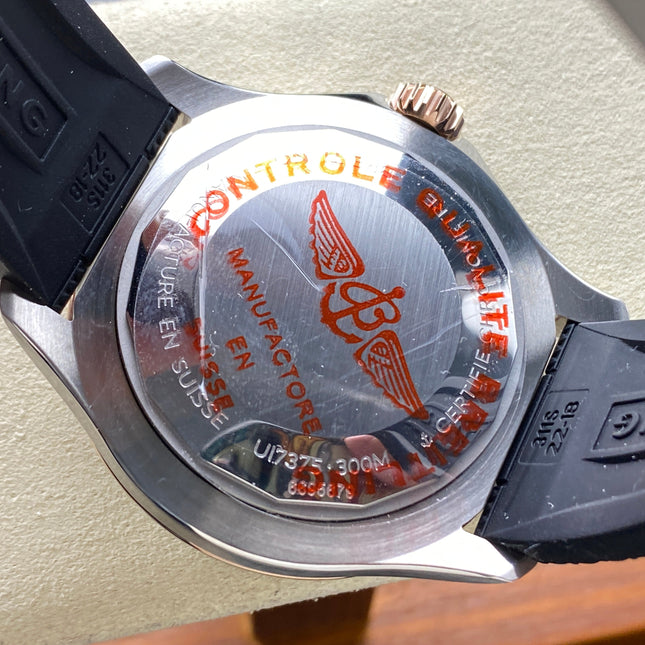 SUPEROCEAN AUTOMATIC 44 STEEL AND RED GOLD CASE WHITE MIX BLACK DIAL