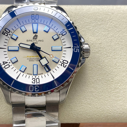 SUPEROCEAN AUTOMATIC 44 STEEL CASE NAVY BLUE CERAMIC BEZEL