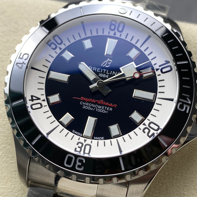 SUPEROCEAN AUTOMATIC 44 STEEL CASE BLACK CERAMIC BEZEL
