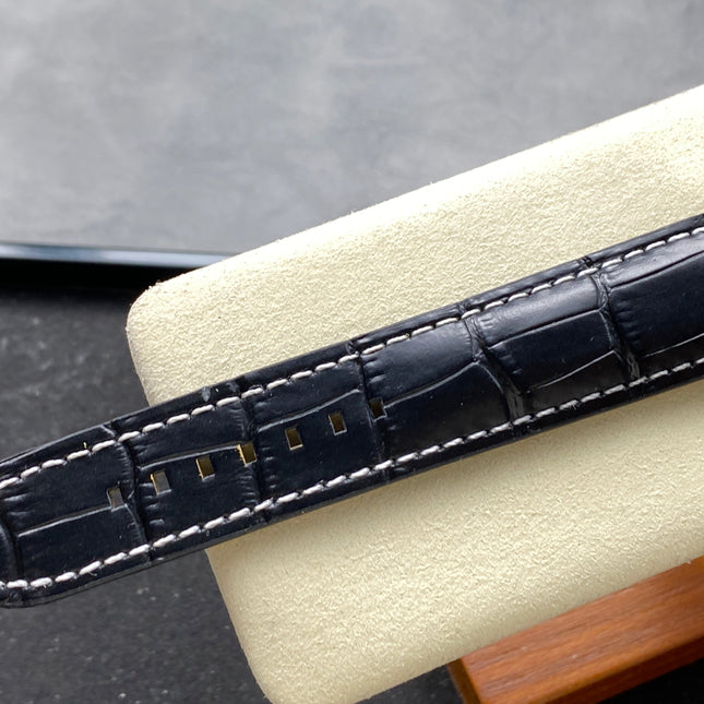 NAVITIMER AUTOMATIC 41 STEEL CASE BLACK ALLIGATOR LEATHER STRAP