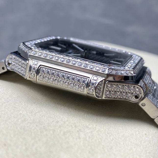 CUBITUS AUTOMATIC ALL STEEL ATTACHED DIAMOND BLACK DIAL