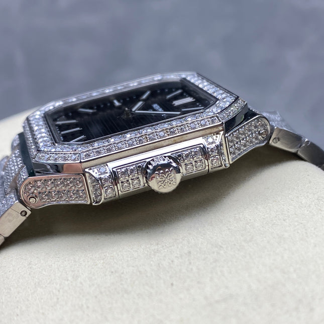 CUBITUS AUTOMATIC ALL STEEL ATTACHED DIAMOND BLACK DIAL