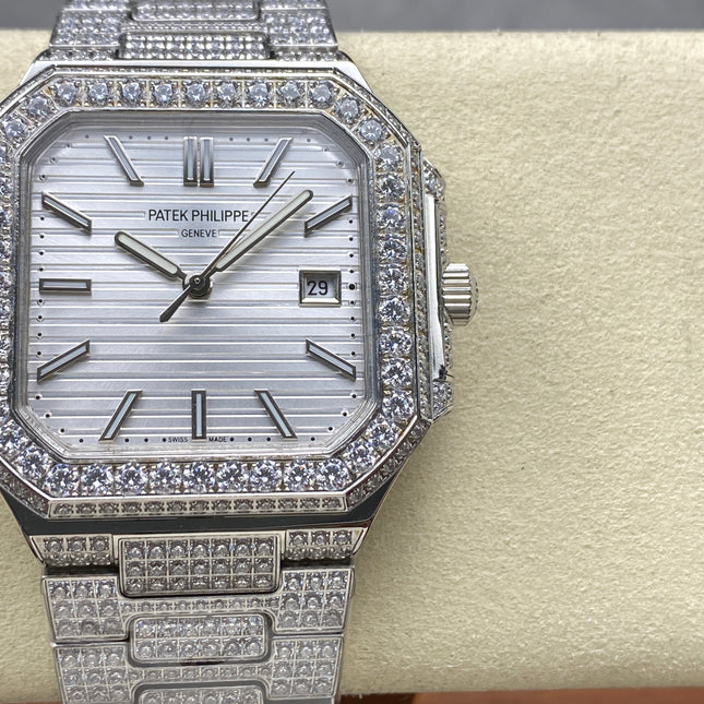 CUBITUS AUTOMATIC ALL STEEL ATTACHED DIAMOND SILVER DIAL