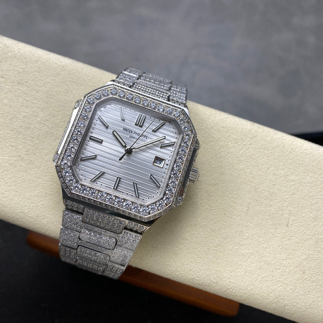 CUBITUS AUTOMATIC ALL STEEL ATTACHED DIAMOND SILVER DIAL