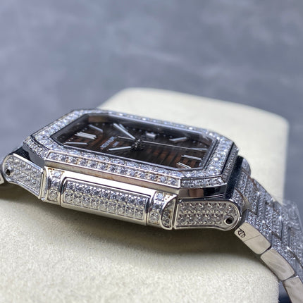 CUBITUS AUTOMATIC ALL STEEL ATTACHED DIAMOND BROWN DIAL