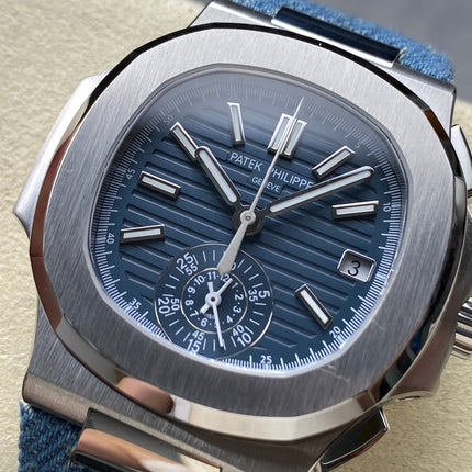 NAUTILUS STEEL CASE BLUE DENIM DIAL