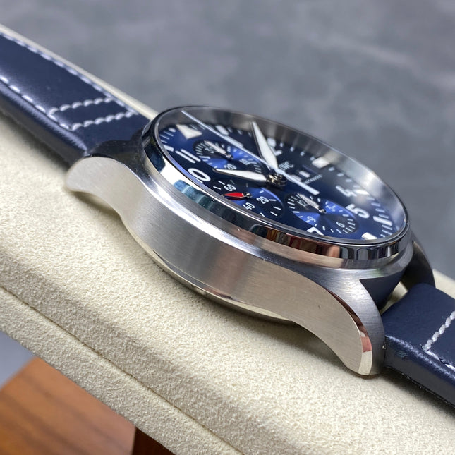 PILOT'S WATCH MARK XX STAINLESS STEEL CASE WITH NAVY BLUE LEATHER TRAP AND DIAL