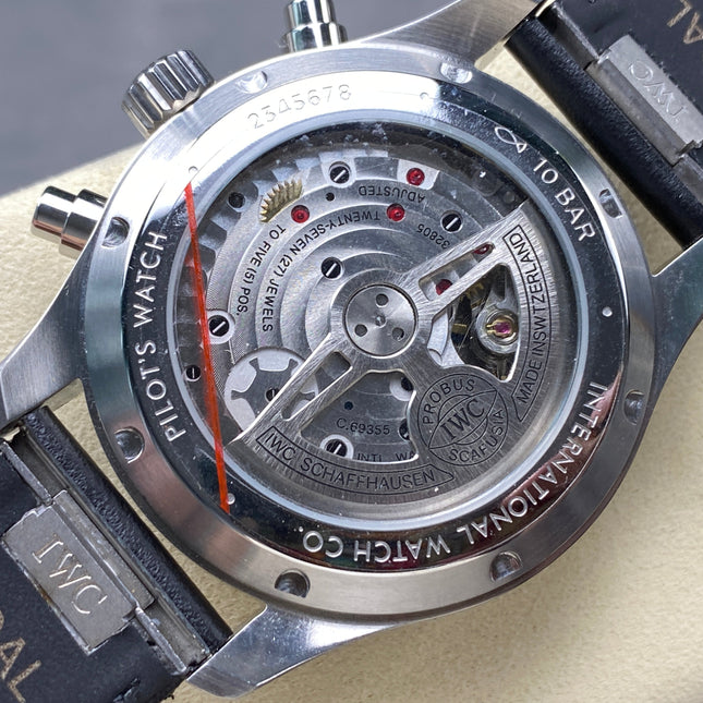 PILOT'S WATCH MARK XX STAINLESS STEEL CASE WITH BLACK LEATHER TRAP AND DIAL
