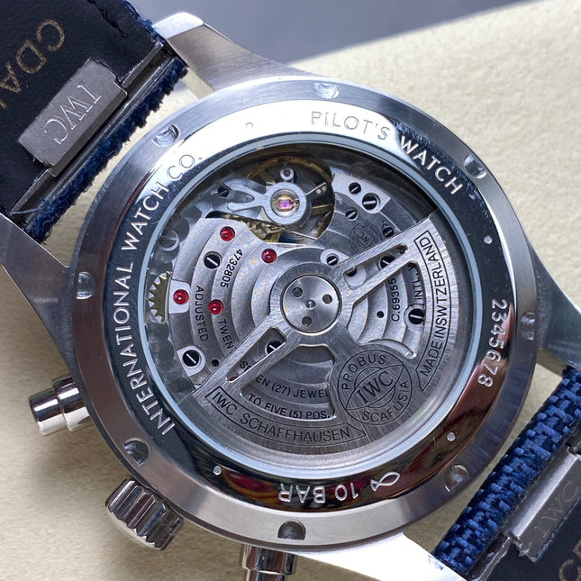 PILOT'S WATCH MARK XX STAINLESS STEEL CASE WITH NAVY BLUE TEXTILE STRAP AND DIAL