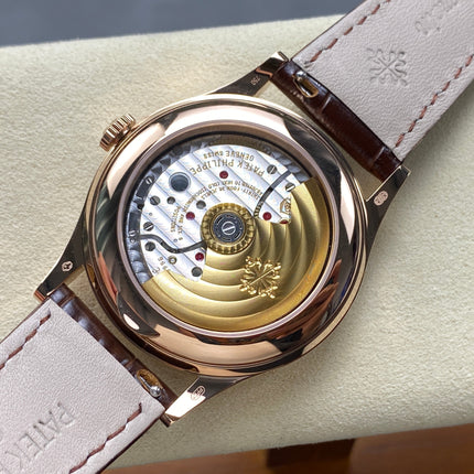 ANNUAL CALENDAR SELF-WINDING ROSE GOLD CASE BROWN SUNBURST DIAL