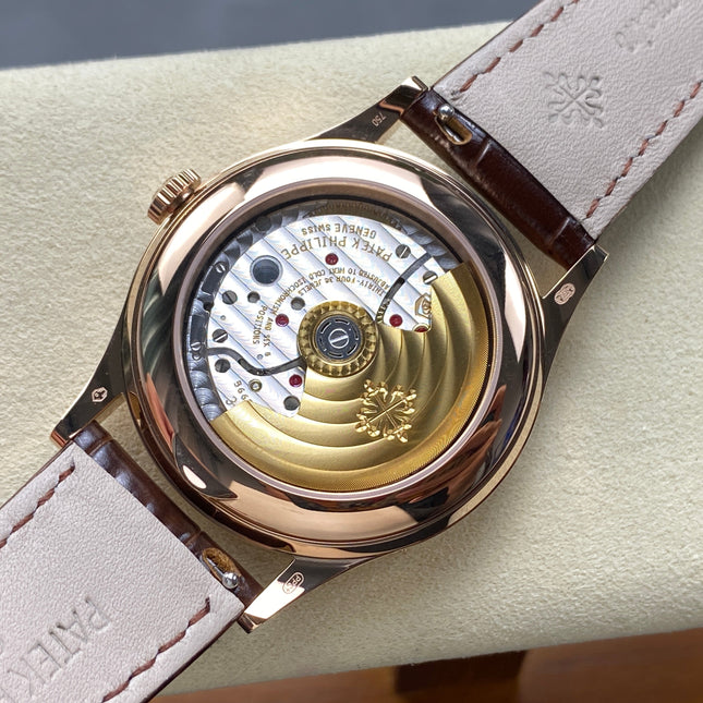 ANNUAL CALENDAR SELF-WINDING ROSE GOLD CASE BROWN SUNBURST DIAL