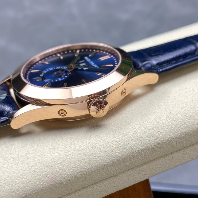 ANNUAL CALENDAR SELF-WINDING ROSE GOLD CASE BLUE SUNBURST DIAL