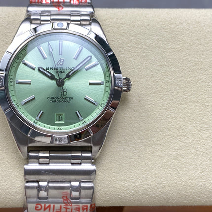 CHRONOMAT AUTOMATIC 36 STEEL CASE LIGHT GREEN DIAL