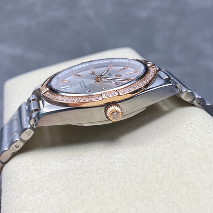 CHRONOMAT AUTOMATIC 36 RED GOLD AND STEEL CASE SILVER DIAL