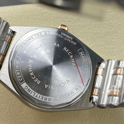 CHRONOMAT AUTOMATIC 36 RED GOLD AND STEEL CASE MOTHER OF PEARL DIAL