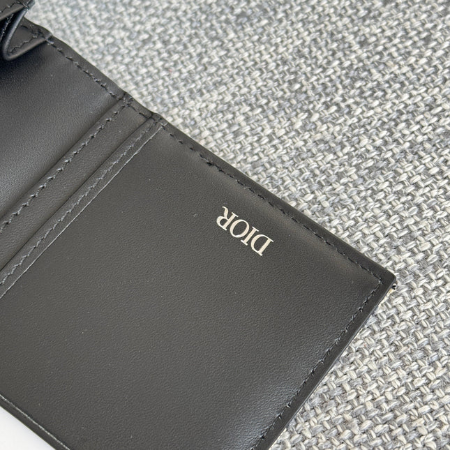 VERTICAL LONG WALLET 19 IN BLUE MONOGRAM OBLIQUE JACQUARD