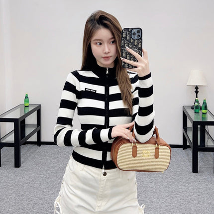 MIUMIU ZIP-UP KNIT TOP STYLE 21