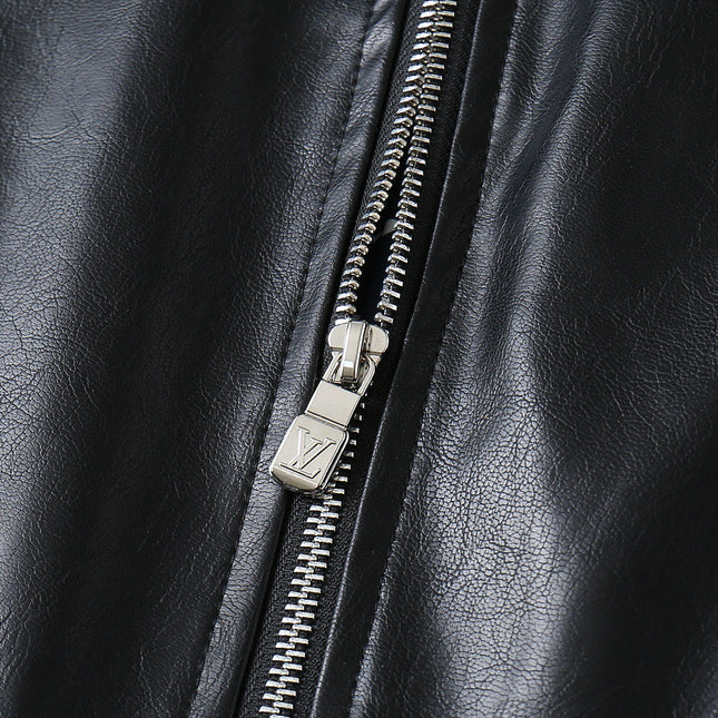 LV SHIRT JACKET IN BLACK SMOOTH LAMBSKIN 238977