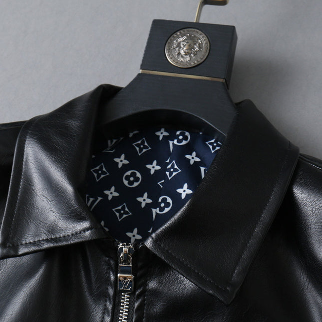LV SHIRT JACKET IN BLACK SMOOTH LAMBSKIN 238977