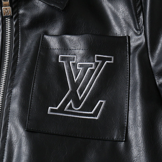 LV SHIRT JACKET IN BLACK SMOOTH LAMBSKIN 238977