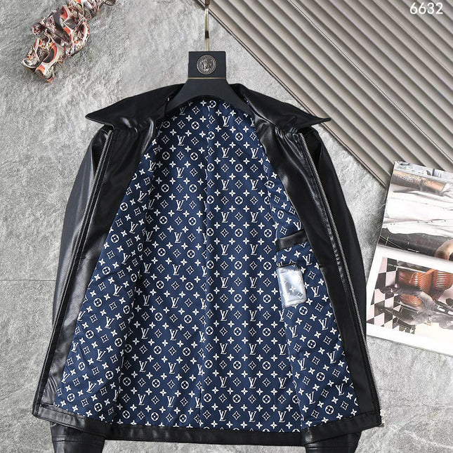 LV SHIRT JACKET IN BLACK SMOOTH LAMBSKIN 238977