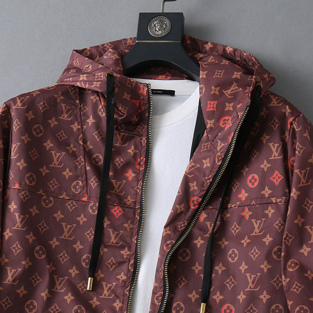 LV HOODED JACKET CONGO BROWN 238978