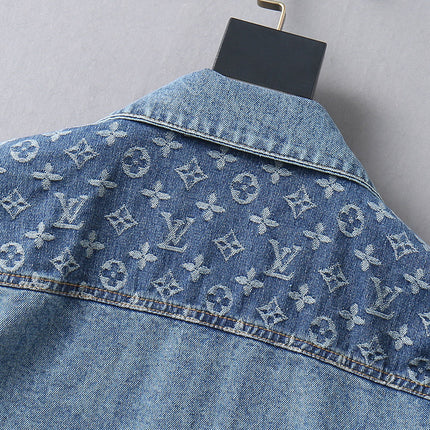 LV LIGHT BLUE MONOGRAM DENIM SHIRT JACKET 238981