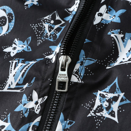 LV HOODED JACKET BLACK MONOGRAM 238982