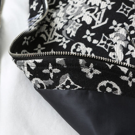 LV SHIRT JACKET IN BLACK MIX WHITE MONOGRAM JACQUARD FABRIC 238989
