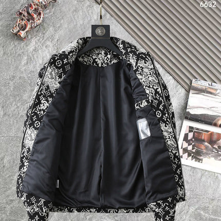 LV SHIRT JACKET IN BLACK MIX WHITE MONOGRAM JACQUARD FABRIC 238989