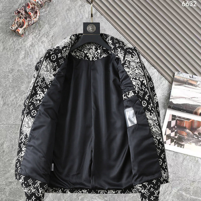 LV SHIRT JACKET IN BLACK MIX WHITE MONOGRAM JACQUARD FABRIC 238989