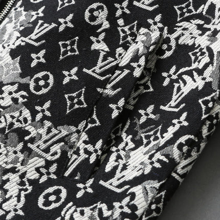LV SHIRT JACKET IN BLACK MIX WHITE MONOGRAM JACQUARD FABRIC 238989