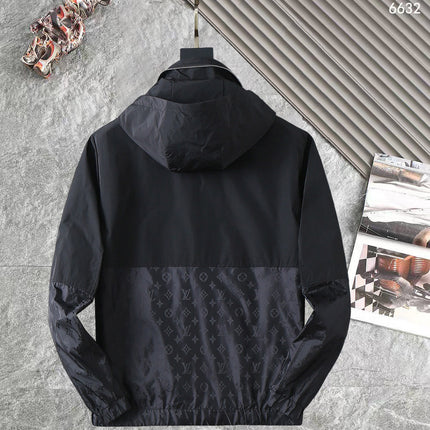 LV HOODED JACKET BLACK 238987
