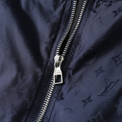 LV NAVY BLUE MONOGRAM HOODED JACKET 238985